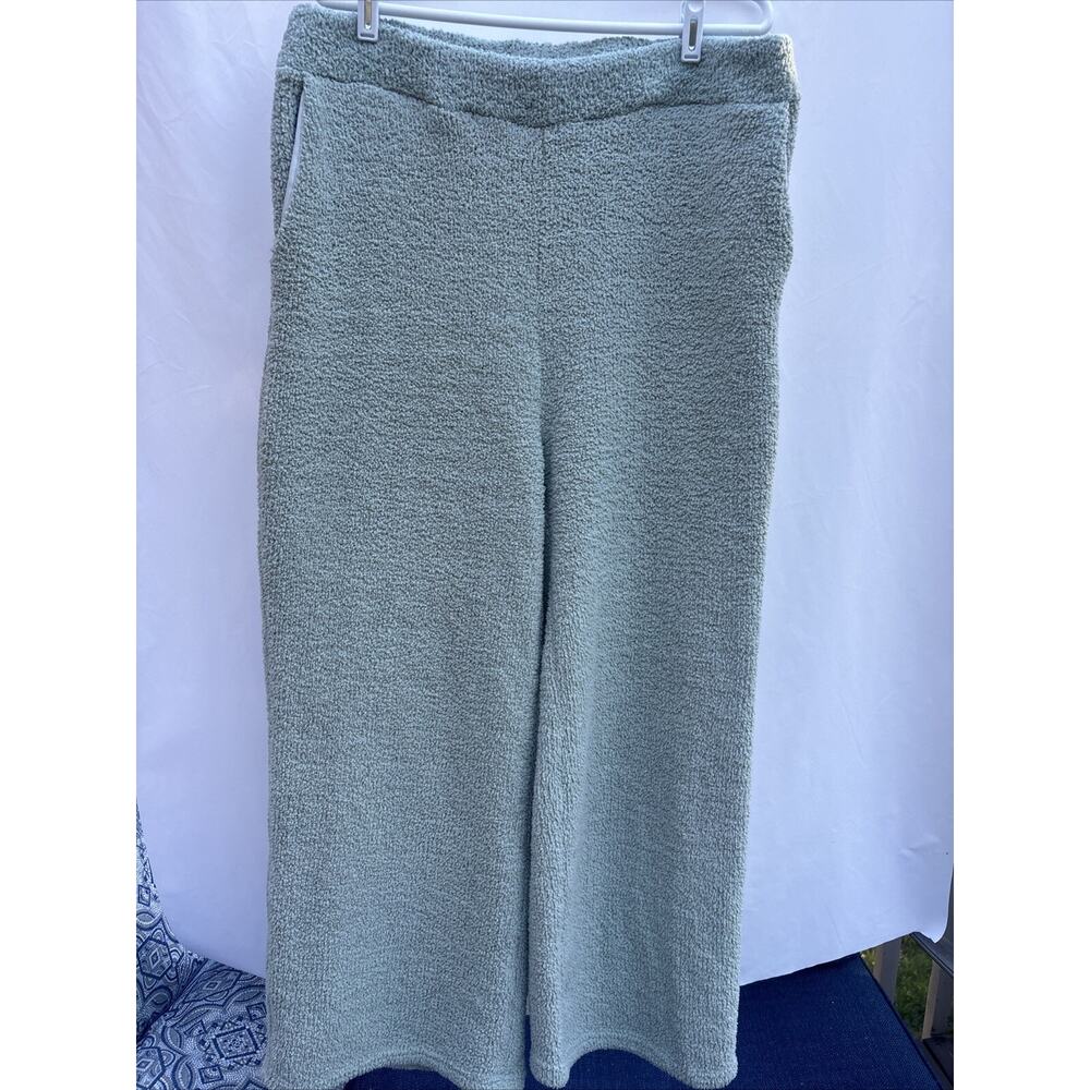 Eloquii Teddy Bear Fleece Lounge Pants Plus Size 18/20 Soft green Like Chenille